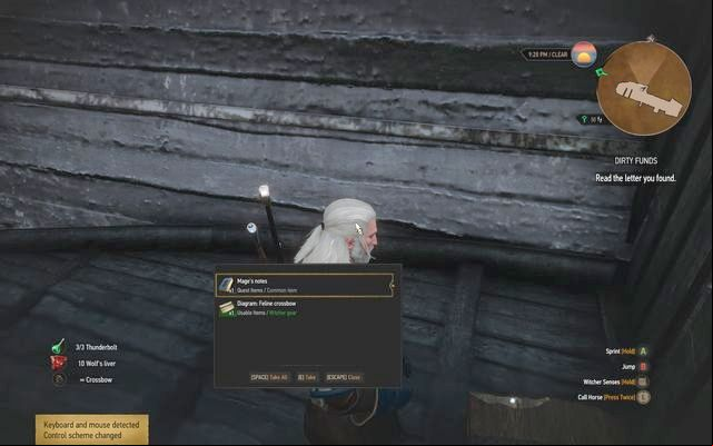 The notes and the diagram hidden in the chest on the ship - The Witcher 3 Wild Hunt: Treasure hunt, Farcorners - list, walkthrough - Farcorners - The Witcher 3 Wild Hunt Guide