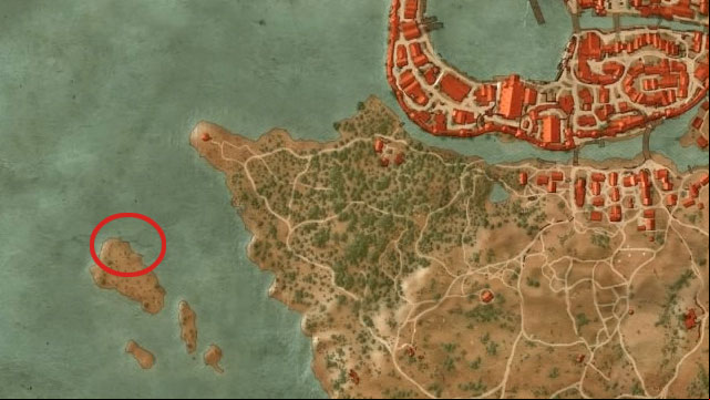 To the west from Farcorners there is a small island which can be reached from the side of the Lighthouse - The Witcher 3 Wild Hunt: Basic Cat School Gear - Cat School Gear - The Witcher 3 Wild Hunt Guide